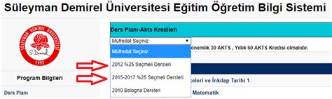 Ders Programı ve İçeriği